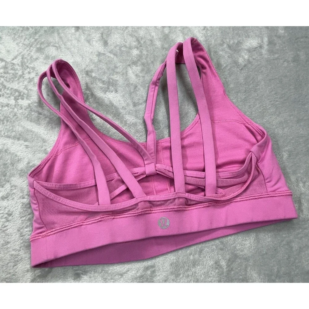 Lululemon Energy Bra Size 8 B/C Cup Magenta Glow MGLO 00101